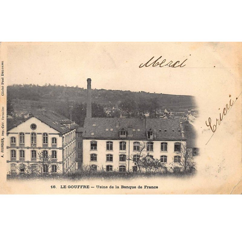 BANQUE DE FRANCE - LE GOUFFRE : usine de la banque de france - tres bon etat