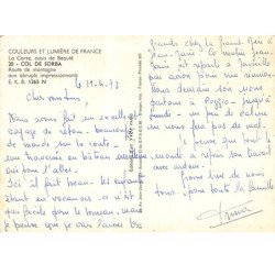 GHISONI : col de sorba, route de montagne aux abrupts impressionnants - tres bon etat