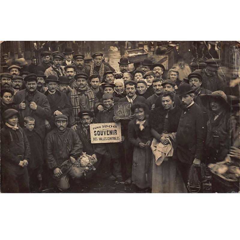 PARIS : les halles, marché, chou-fleur - etat