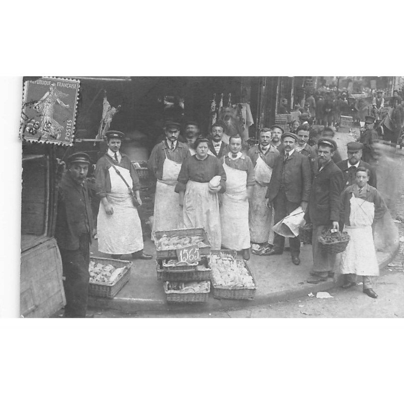 PARIS : les halles, marché, poulets - tres bon etat