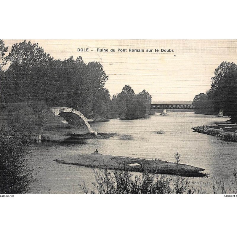 DOLE : ruine du pont romain sur le doubs - tres bon etat