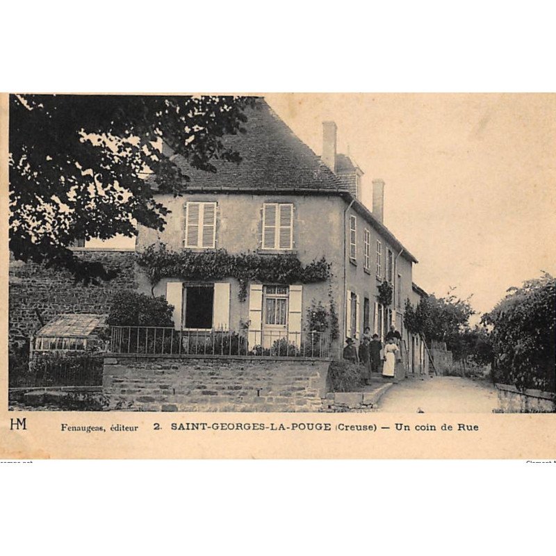 SAINT-GEORGES-la-POUGE : un coin de rue - tres bon etat SAINT-GEORGES-la-POUGE : un coin de rue - tres bon etat