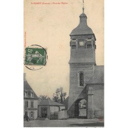 SAINT-DOMET : place de l'eglise - tres bon etat