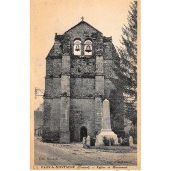 FAUX-la-MONTAGNE : eglise et monument - tres bon etat