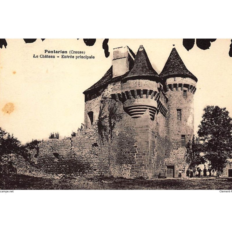 PONTARION : le chateau, entrée principale - tres bon etat