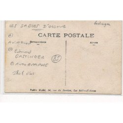 LES SABLES D'OLONNE : aviation edmon gastinger autographe - etat