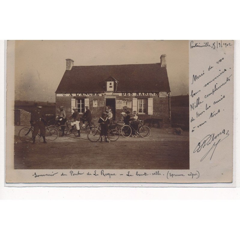 COUTAINVILLE : le pont de la roque, à l'ancre des marins - tres bon etat