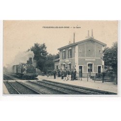 FEUGUEROLLES-sur-ORNE : la gare - tres bon etat