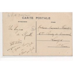 RUELLE : fonderie de ruelle, sortie des ouvriers, tramway - tres bon etat