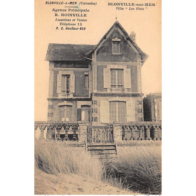 BLONVILLE-sur-MER : villa "les flots" agence principale R. Hoinville - tres bon etat