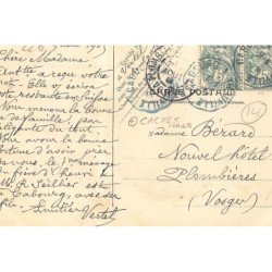 HOULGATE : le chemin de fer côtoyant la plage, cachet rare - tres bon etat