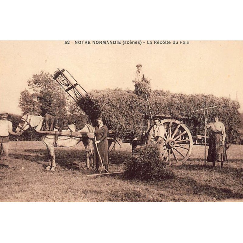 CALVADOS : notre normandie, la récolte du foin - tres bon etat