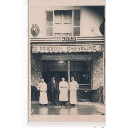 LEVALLOIS-PERRET : 14 rue trebois, A. Eveloy, boucherie chevaline - tres bon etat