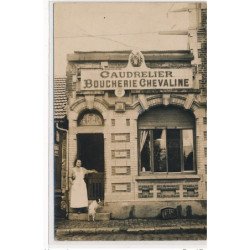 COURCELLES-les-LENS : rue francis de pressensé, caudrelier boucherie chevaline - etat