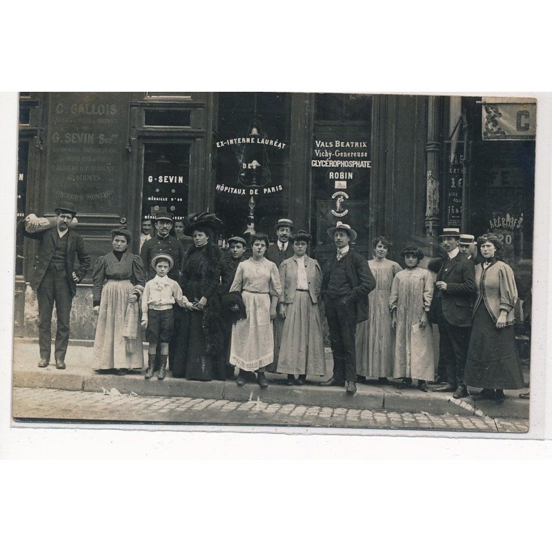 PARIS : pharmacie, hopitaux de paris, G. SEVIN - 4 rue Meslay - tres bon etat