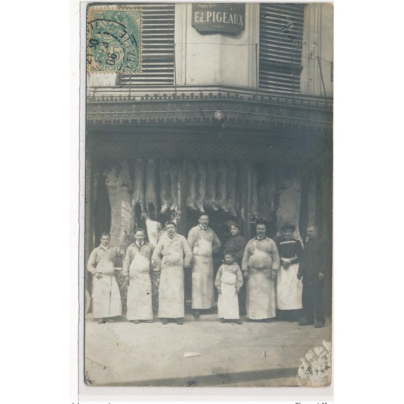 PARIS : boucherie, Ed. Pigeaux - etat