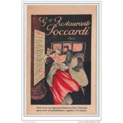 CAPPIELLO : publicité pour les grands restaurant Poccardi a  Paris vers 1910 - très bon état