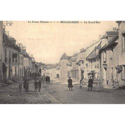 Bellegarde : la grand'rue (la Creuse Illustrée) - très bon état