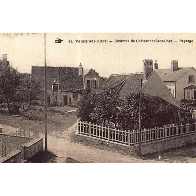 VENESMES : environs de Chateuneuf sur Cher - paysage - très bon état