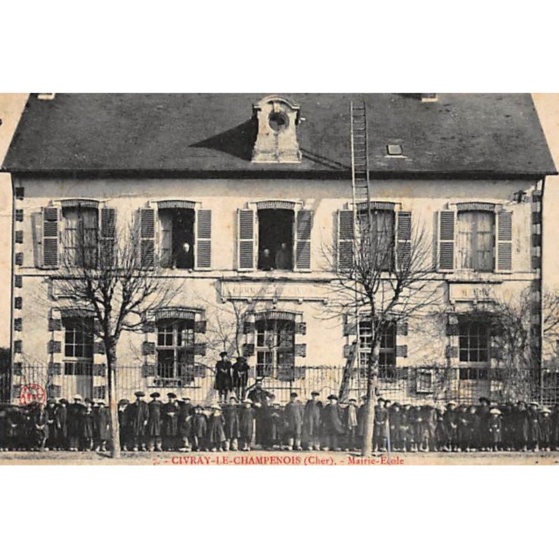 CIVRAY LE CHAMPENOIS : mairie - école - état