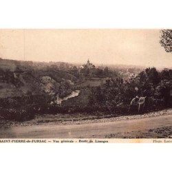 SAINT PIERRE DE FURSAC : vue générale - route de Limoges - très bon état