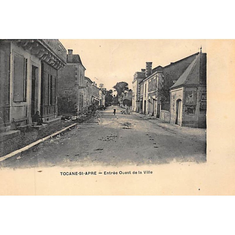 TOCANE SAINT APRE : entrée ouest de la ville - état