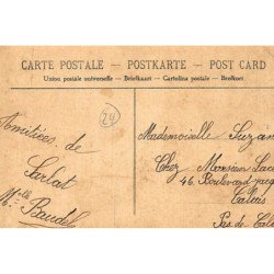 SARLAT : place de la sous-prefecture (toillée) - état (un pli)