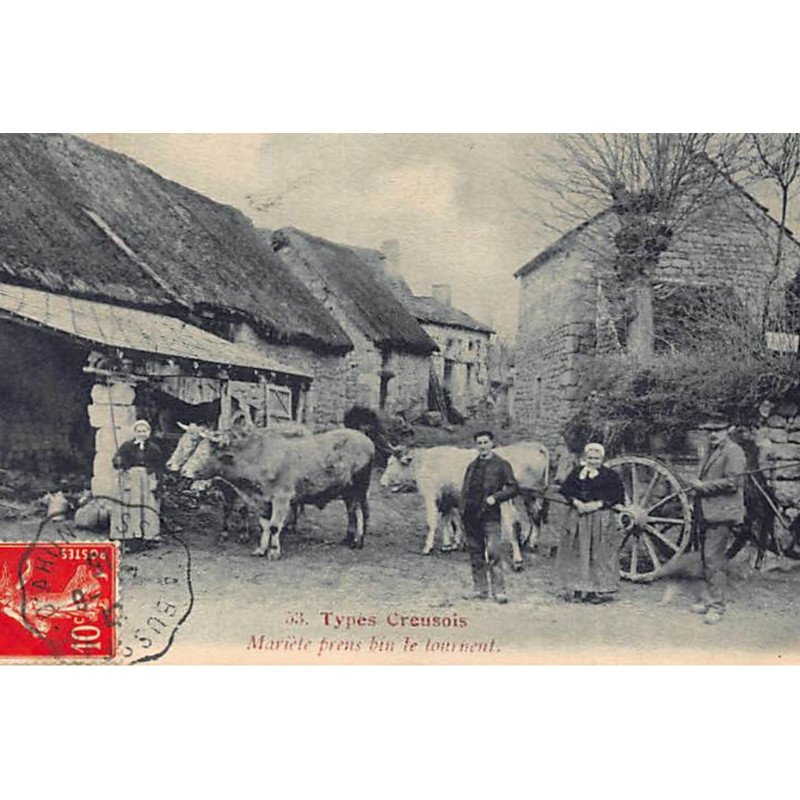 TYPES CREUSOIS : mariete prens bin le tournent (folklore) - très bon état