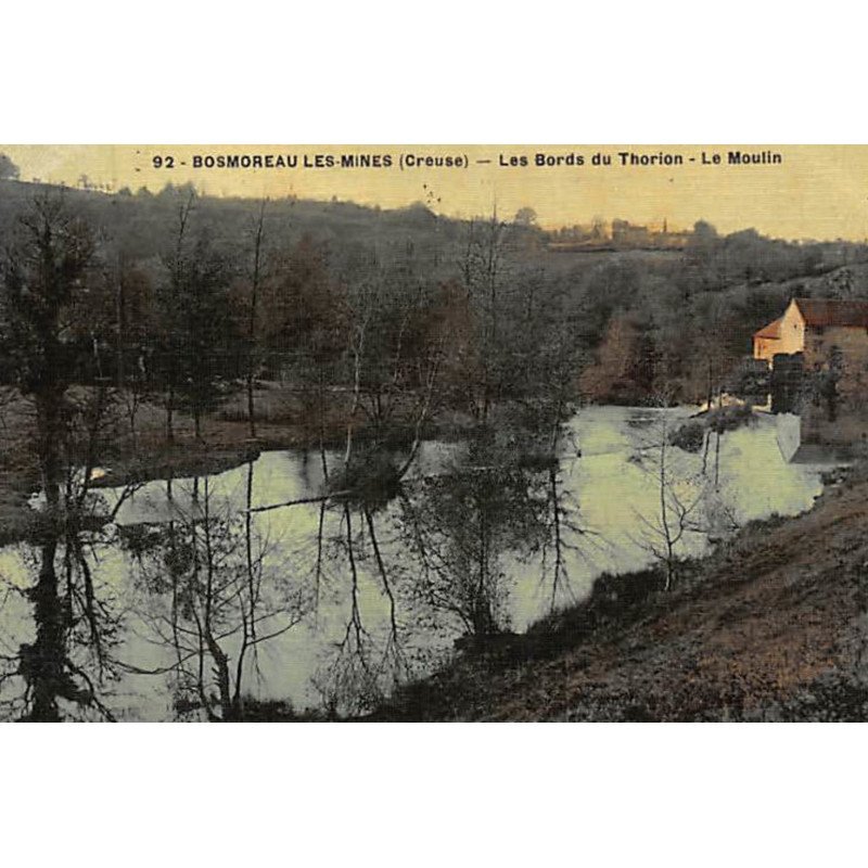 BOSMOREAU LES MINES : les bords du Thorion - le moulin (toillée) - très bon état