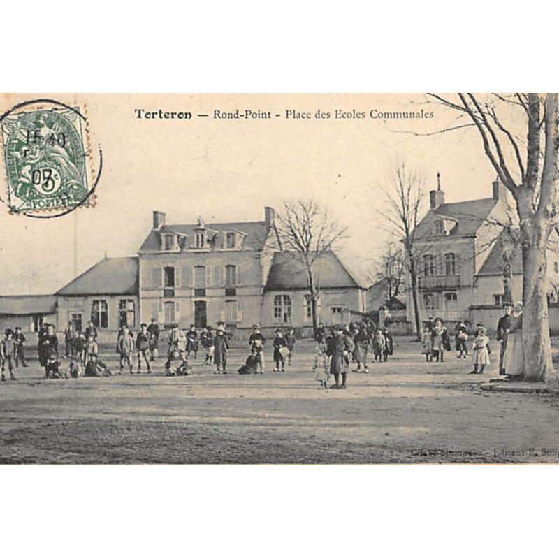 TORTERON : le rond point - place des écoles communales - très bon état