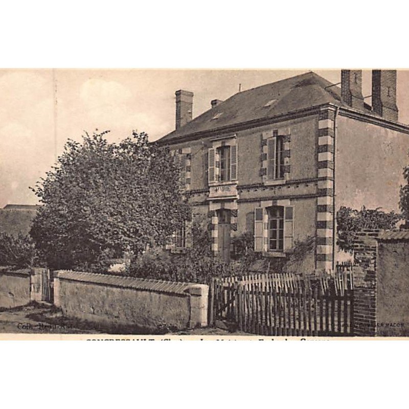 CONCRESSAULT : la mairie et école de garçons - très bon état