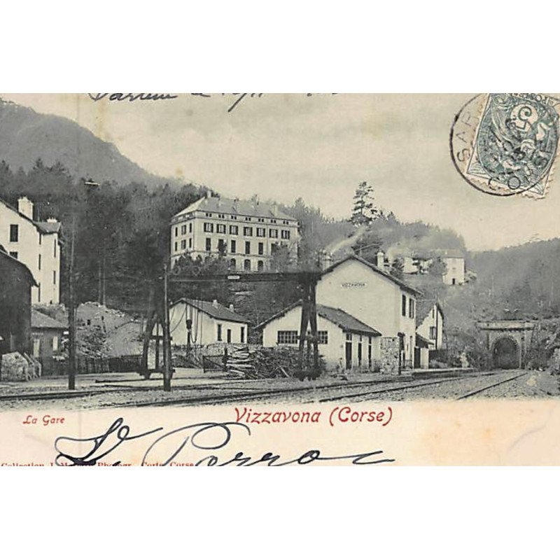 CORSE : Vizzavona : la gare - état (un coin plié)