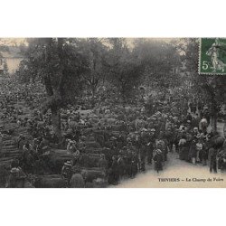 THIVIERS : le champ de foire - état (plis)