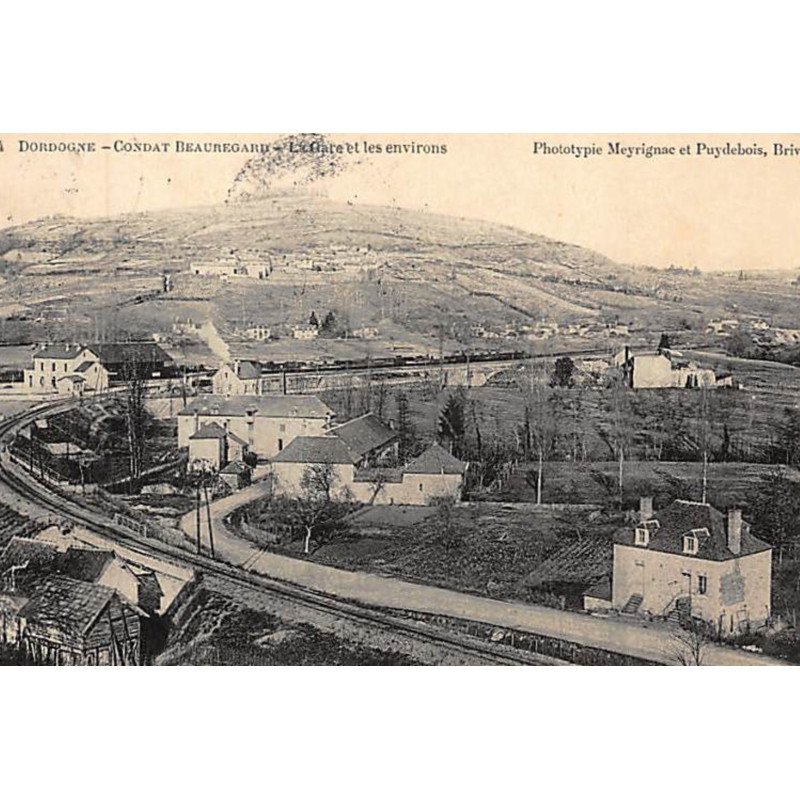 CONDAT BEAUREGARD : la gare et les environs - bon état