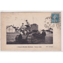 Camp de Meucon - tank au repos (militaire) - très bon état