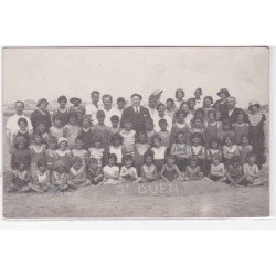 SAINT GILLES CROIX DE VIE : carte photo de la colonie scolaire de Saint Ouen en 1933 - très bon état