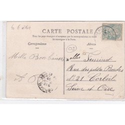 MONTLUCON : les métiers de la rue - le marchand de marrons (attelage - ane) - état