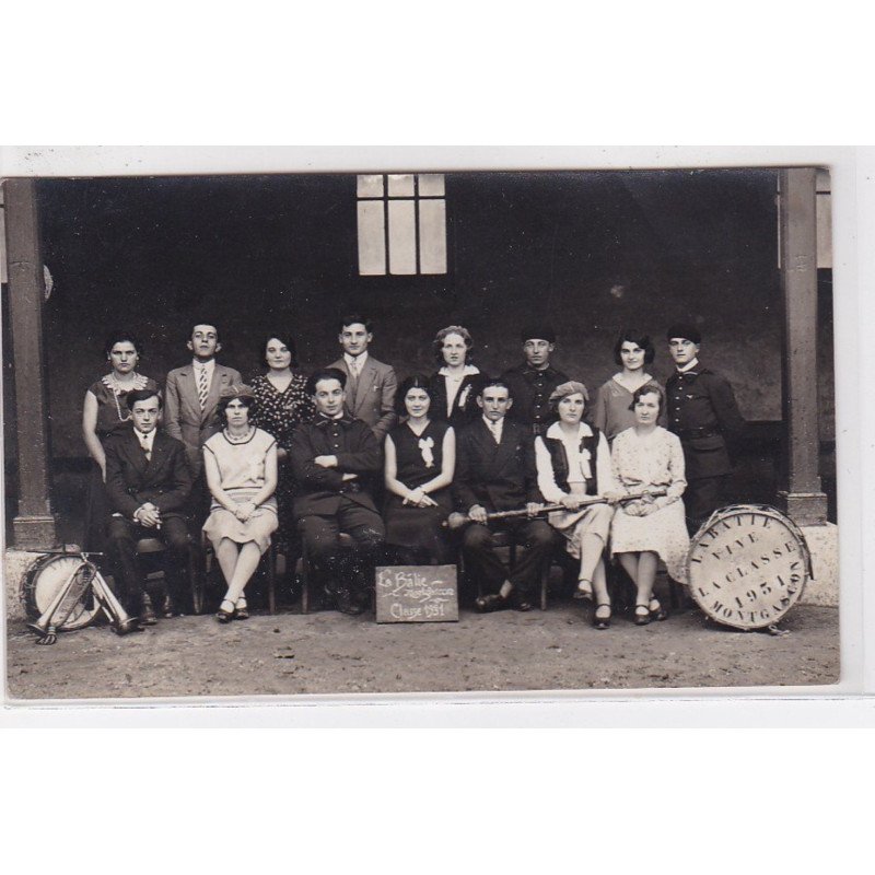 LA BATIE MONTGASCON : carte photo de la classe 1931 - très bon état