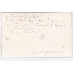 GRENOBLE : photo format cpa de l'année 1946 - tramway - chemin de fer - très bon état