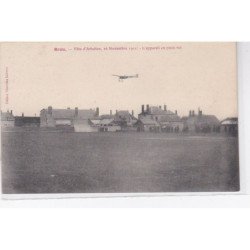 BROU AVIATION : la fête, le 26 Novembre 1911 - l'appareil en plein vol - bon état (un coin plié)
