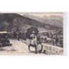 CORSE : type Corse - paysanne se rendant a la ville (sur son ane) - très bon état