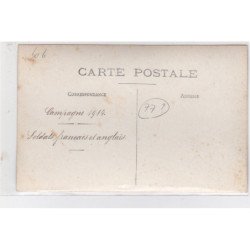 A LOCALISER : 1914/18 - carte photo de soldats français et anglais (militaire - guerre)