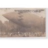 COUTURE : carte photo de l'atterrissage du dirigeable "Conté" en 1912 - très bon état