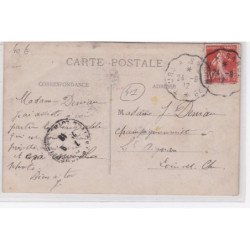 COUTURE : carte photo de l'atterrissage du dirigeable "Conté" en 1912 - très bon état