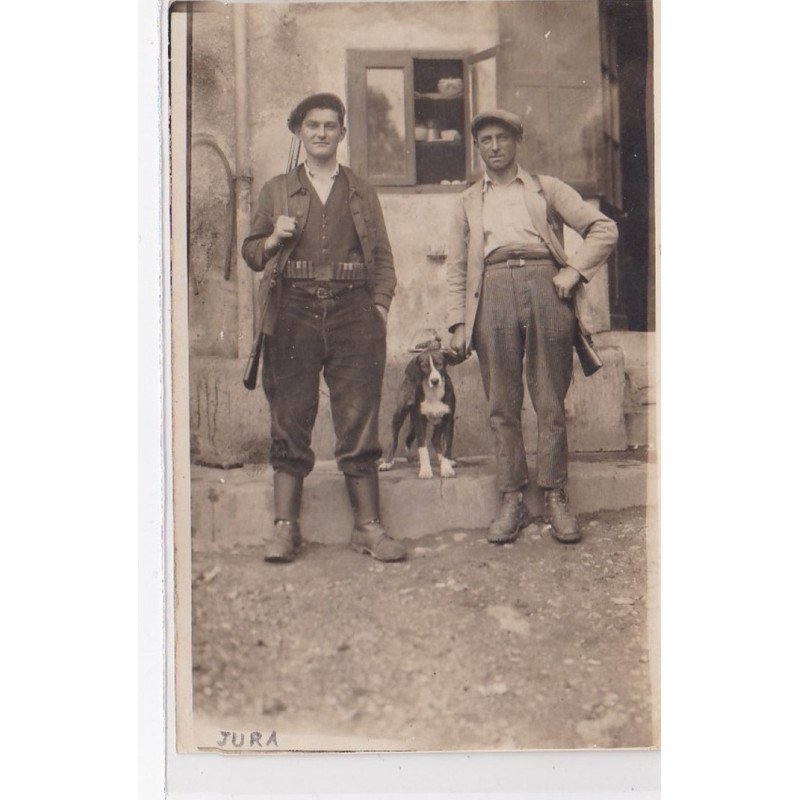 A localiser : carte photo de chasseurs à tir (chasse) - état