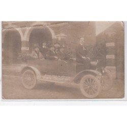 FOURMIES : carte photo de la classe 1921 en automobile - état