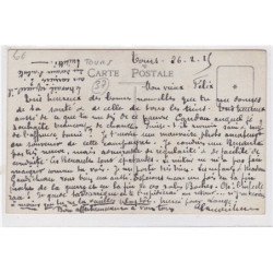 TOURS (environs) : carte photo de militaire en automobile - très bon état