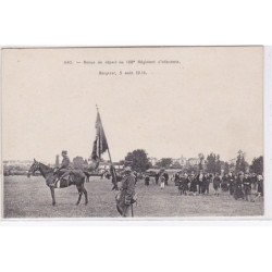 BERGERAC : revue de départ du 108ème régiment d'infanterie en 1914 - très bon état