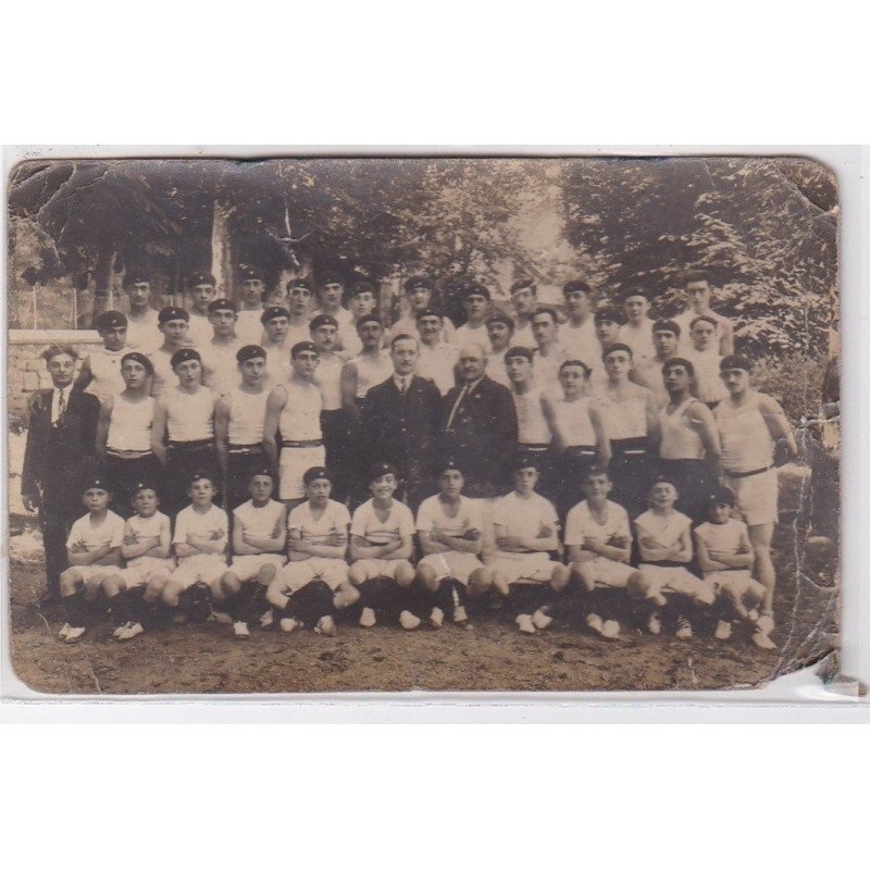 HOUILLES : carte photo (societe de gymnastique - état