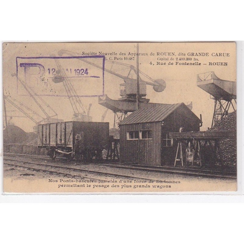 ROUEN : société nouvelle des apparaux de Rouen (chemin de fer) - très bon état